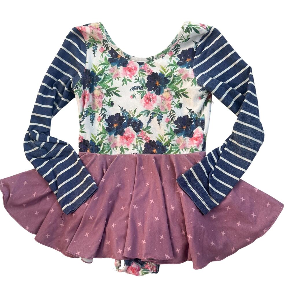 Cheeky Plum Long Sleeve Leotard Size 5T
